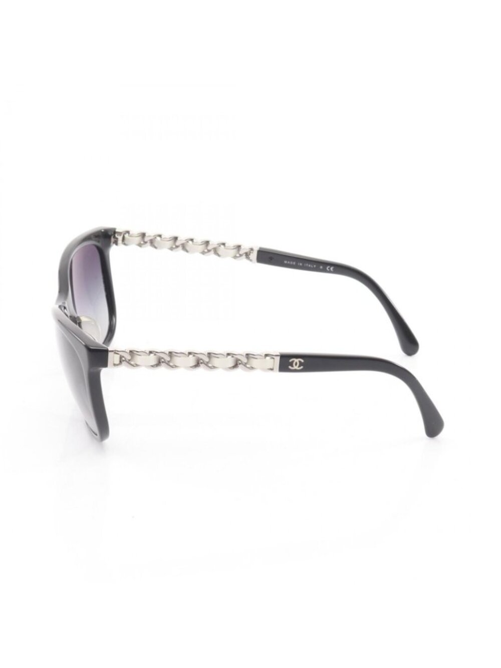 Chanel Sunglasses CC Logo Leather - Picture 3 of 7